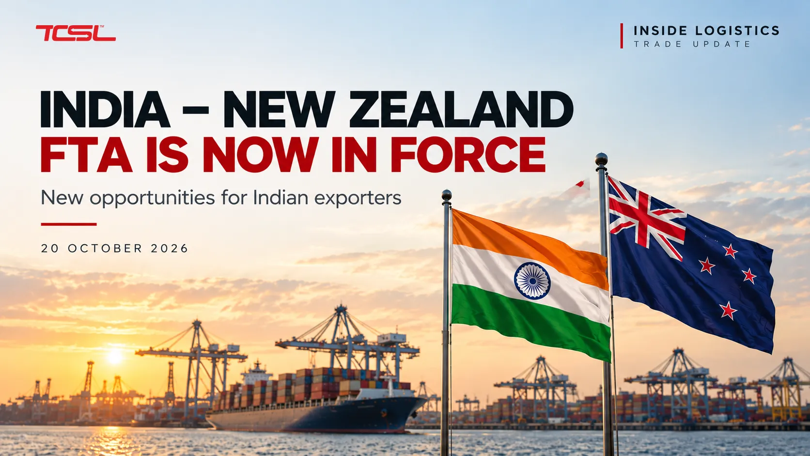 India–New Zealand FTA 2026: Opportunities for Indian Exporters